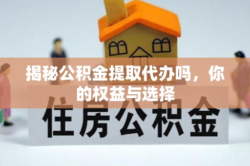 海珠揭秘公积金提取代办吗，你的权益与选择