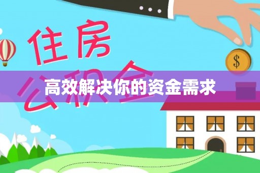 海珠高效解决你的资金需求