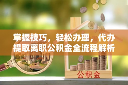 海珠掌握技巧，轻松办理，代办提取离职公积金全流程解析