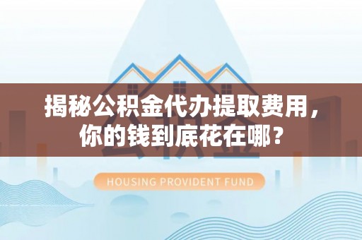 海珠揭秘公积金代办提取费用，你的钱到底花在哪？