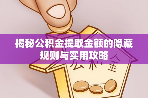 海珠揭秘公积金提取金额的隐藏规则与实用攻略
