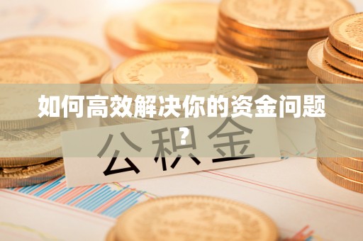 海珠如何高效解决你的资金问题？